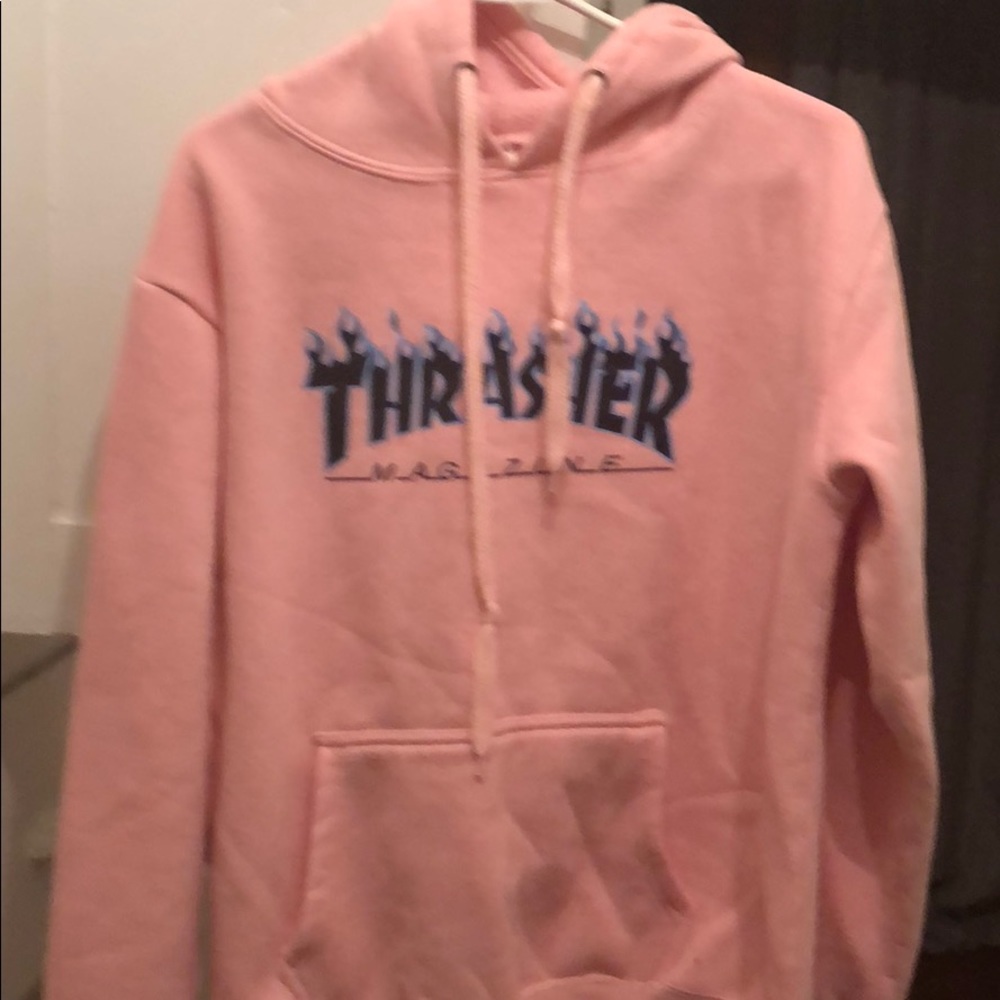 Thrasher pink hoodie